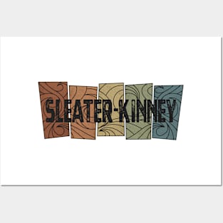 Sleater-Kinney - Retro Pattern Posters and Art